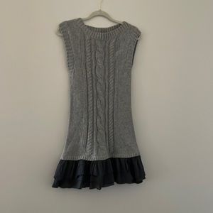 Anthropologie Moth sweater dress w ruffles size small